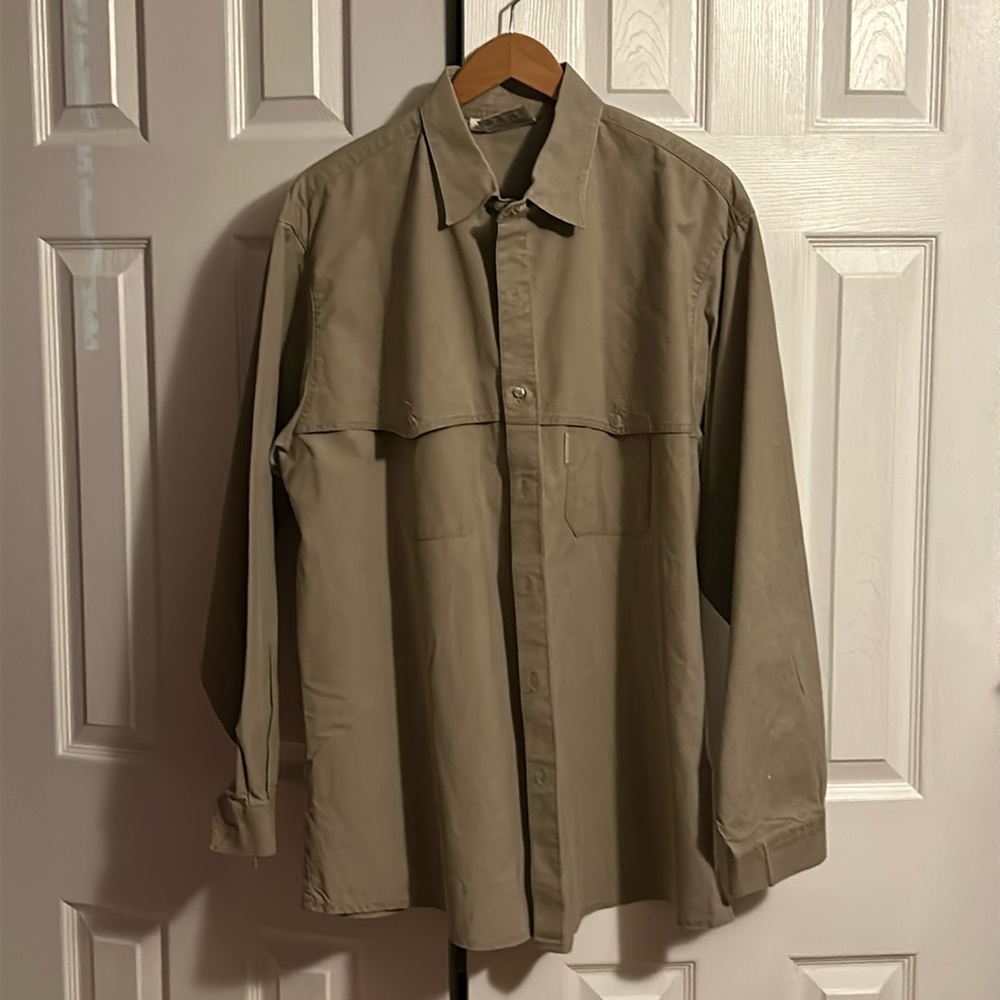 Outback Trading Company Original Australian Outfitters Men’s XL Khaki Shirt